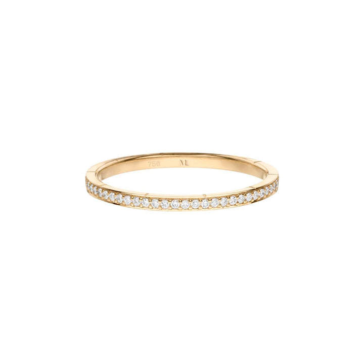 Wilderness Eternity 18K Gold Ring w. Lab-Grown Diamonds