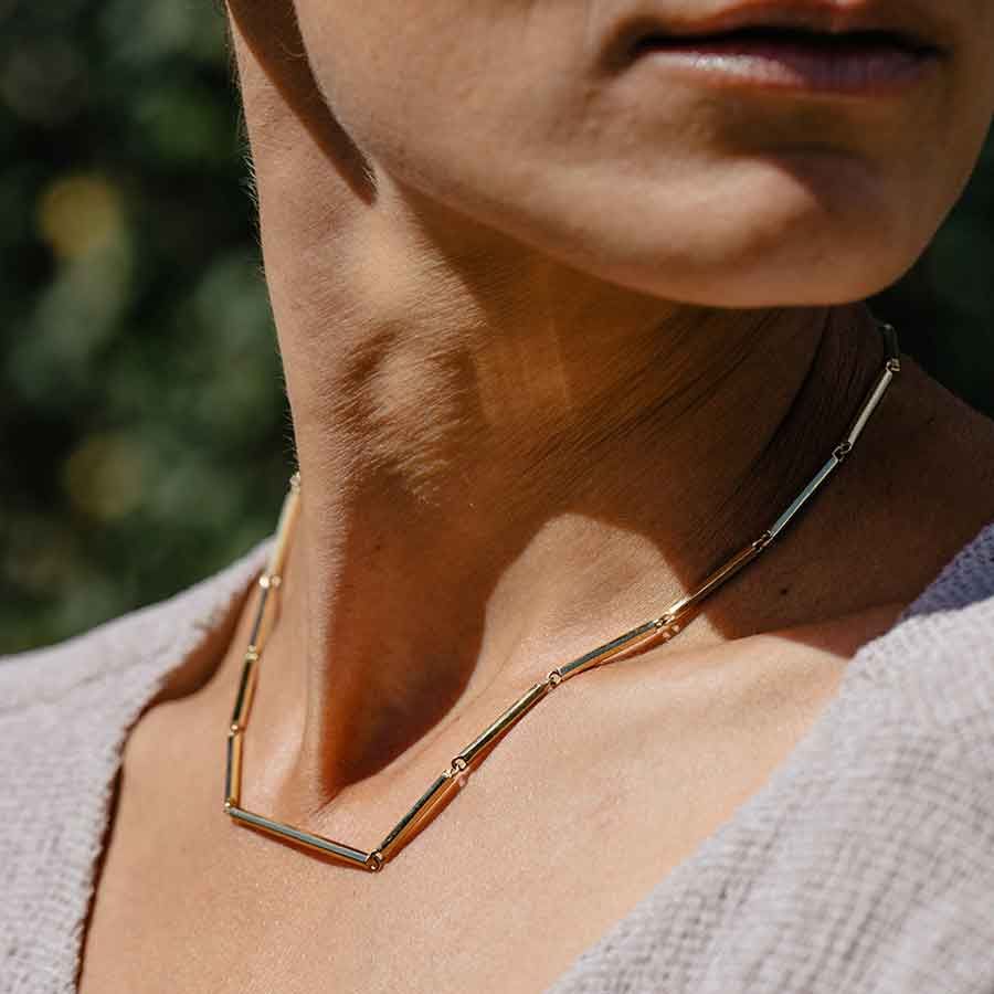 Sunray Goldkette aus 18K