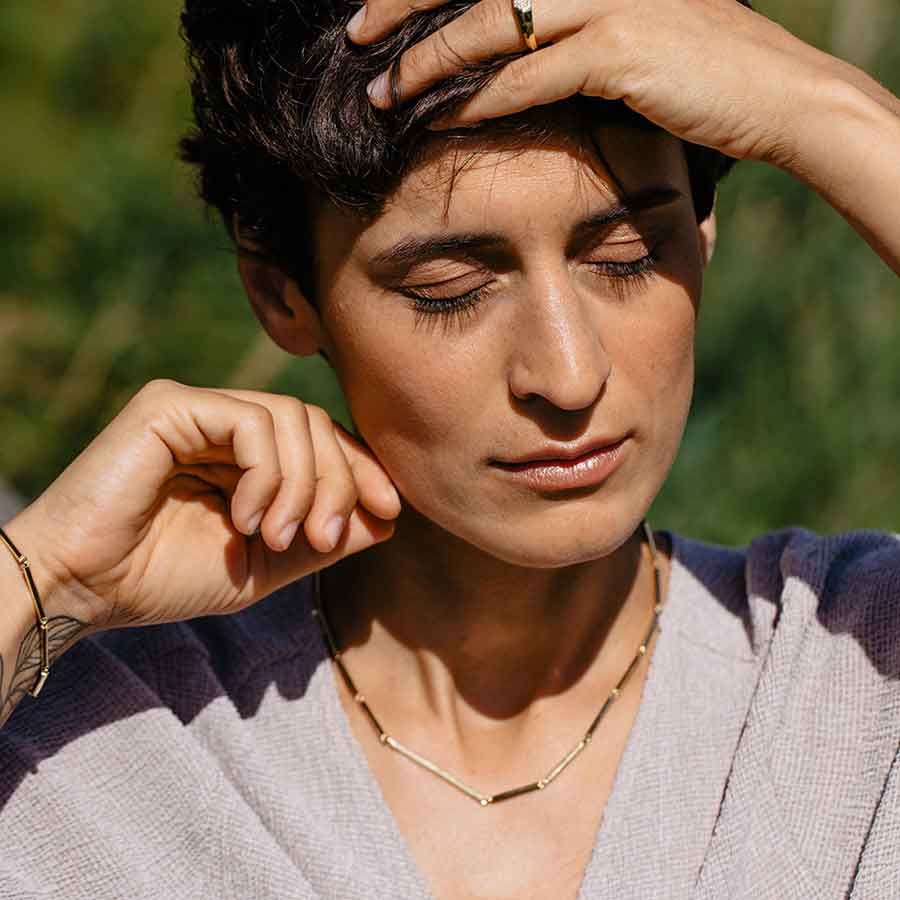 Sunray Goldkette aus 18K