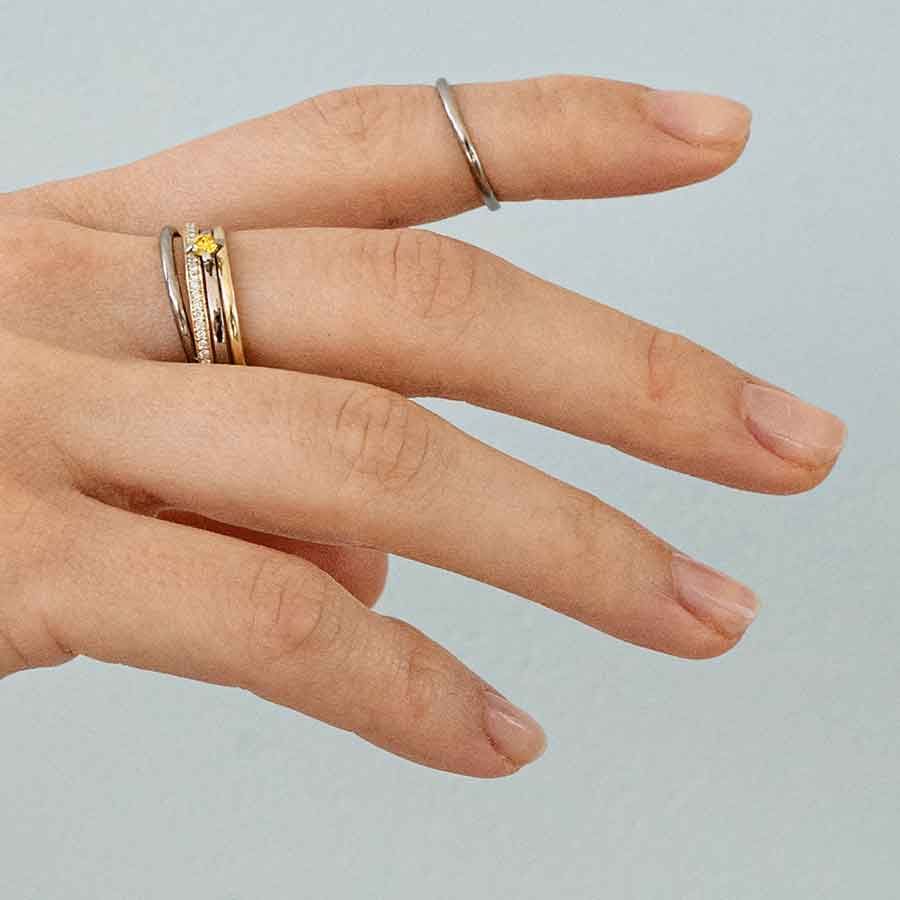 ReMind mini Solitaire 18K Gold or Whitegold Ring w. Lab-Grown Diamond