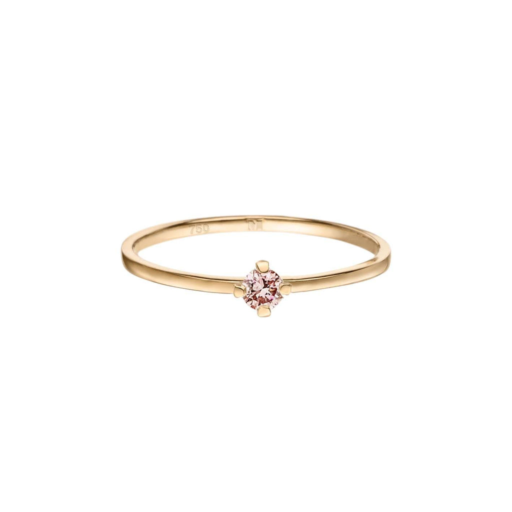 ReMind mini Solitaire 18K Gold or Whitegold Ring w. Lab-Grown Diamond