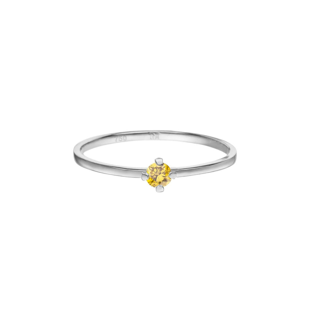 ReMind mini Solitaire 18K Gold or Whitegold Ring w. Lab-Grown Diamond