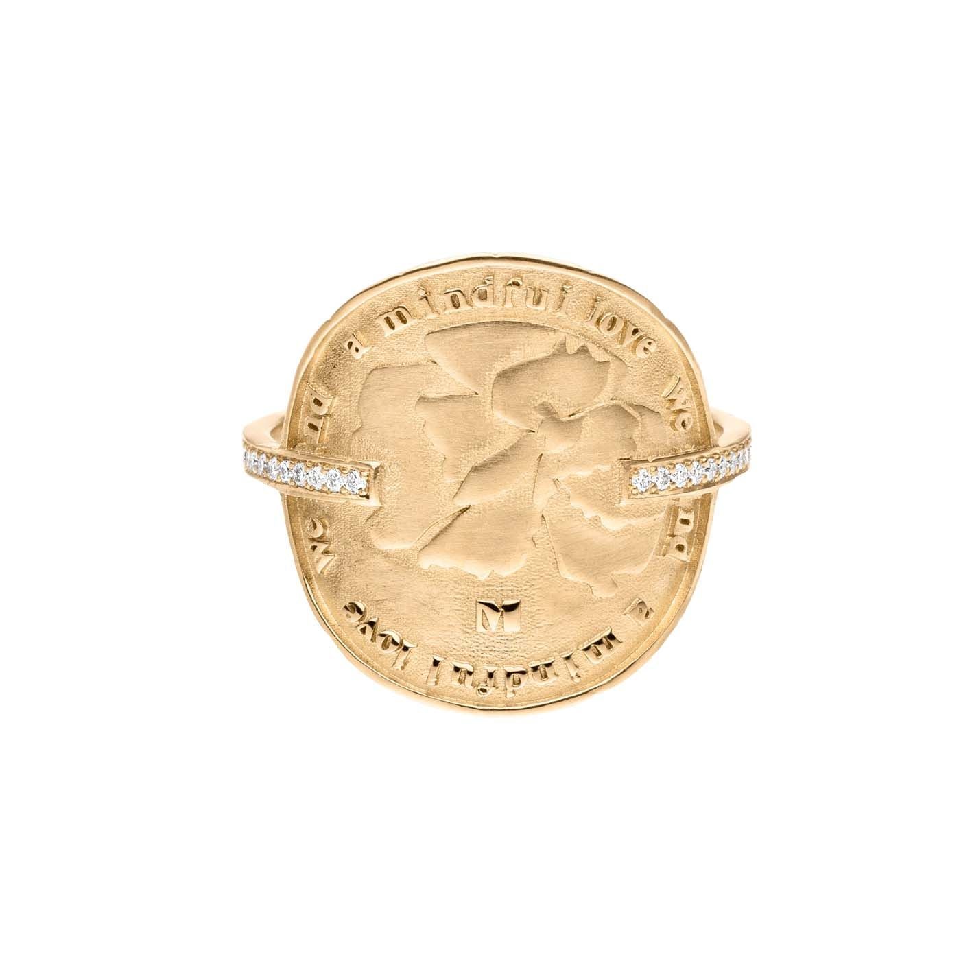 Wild Flowers Goldring aus 18K I Labor-Diamanten