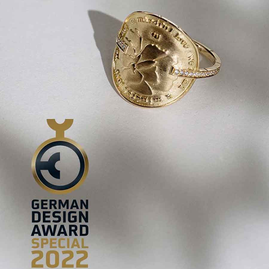 Wild Flowers 18K Gold Ring w. Lab-Grown Diamonds