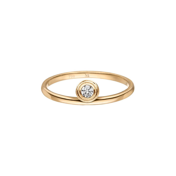Drops of Memories 18K Gold Ring w. Lab-Grown Diamond
