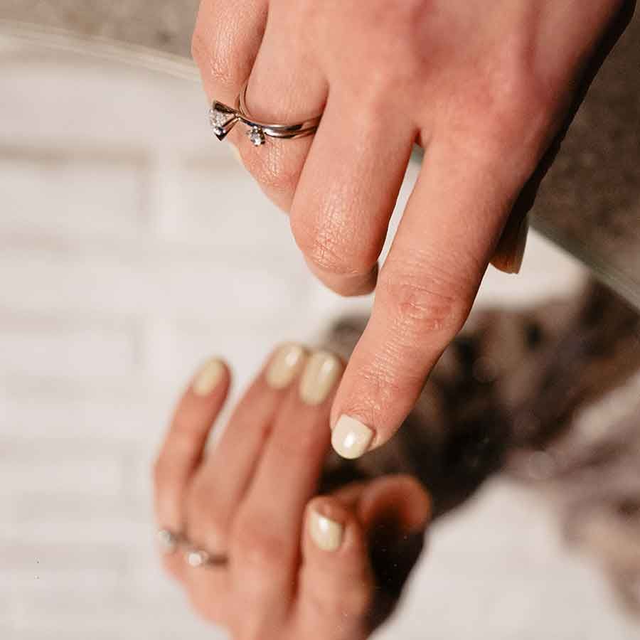 ReMind Solitaire 18K Gold or Whitegold Ring w. Lab-Grown Diamond