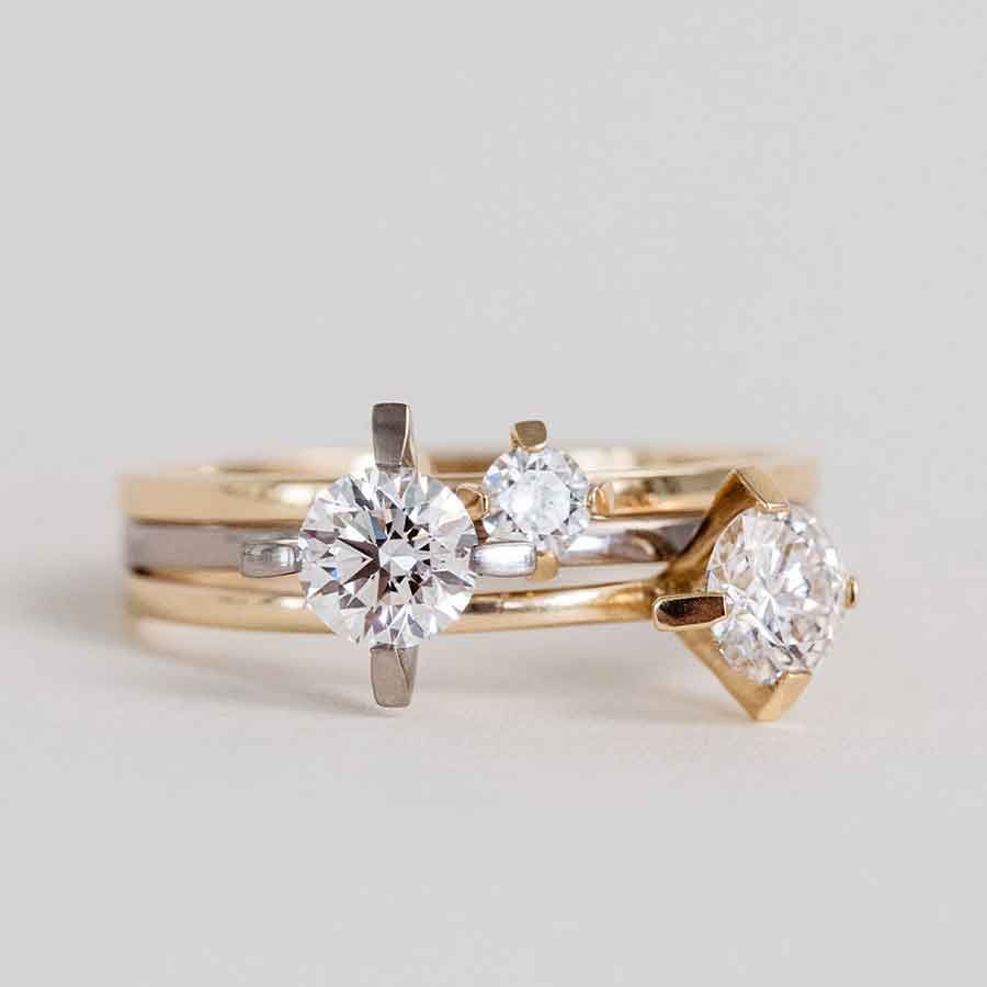 ReMind Solitaire 18K Gold or Whitegold Ring w. Lab-Grown Diamond