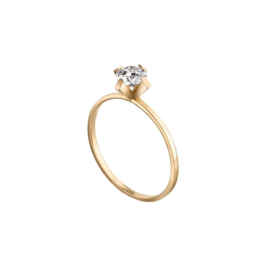 ReMind Solitaire 18K Gold or Whitegold Ring w. Lab-Grown Diamond