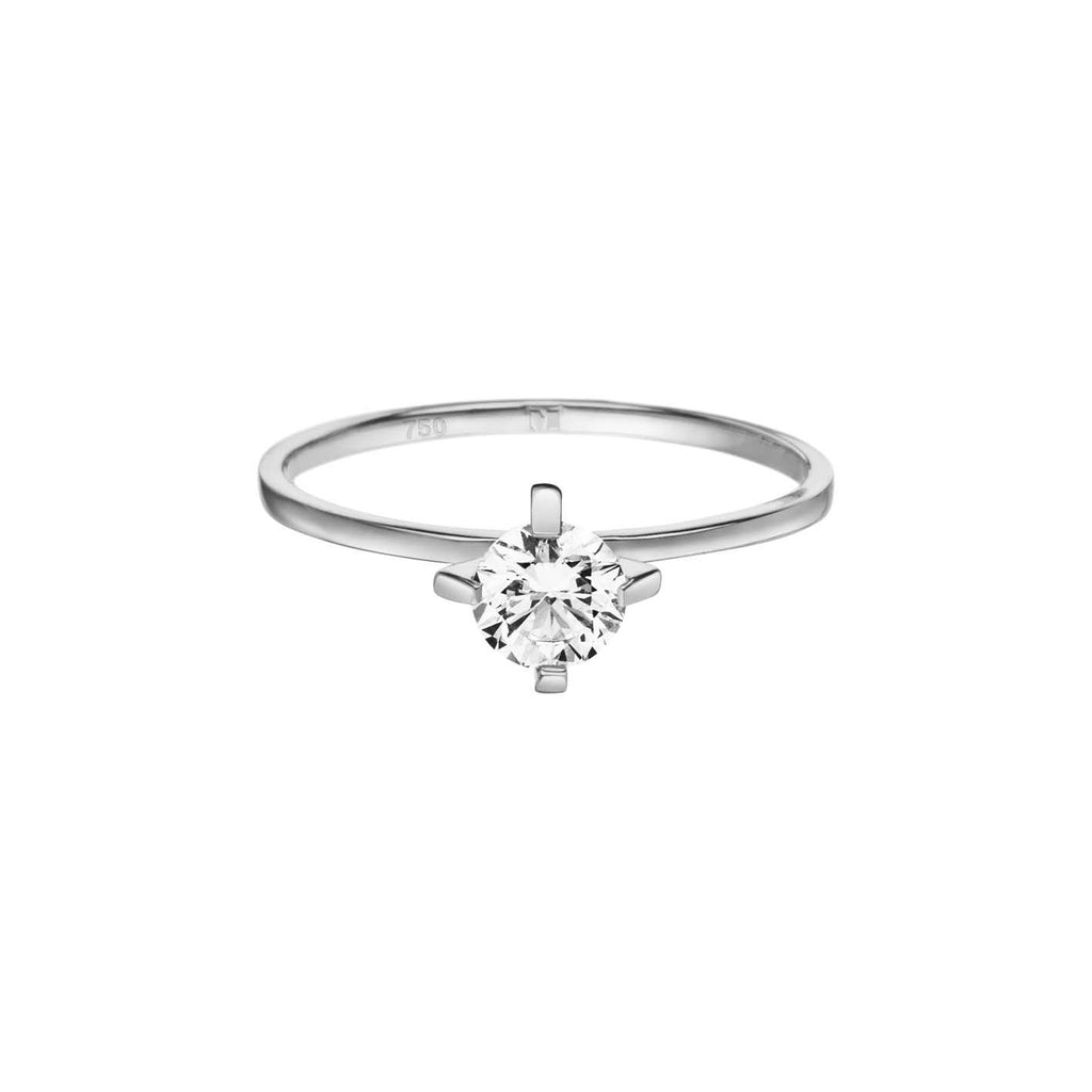 ReMind Solitaire 18K Gold or Whitegold Ring w. Lab-Grown Diamond