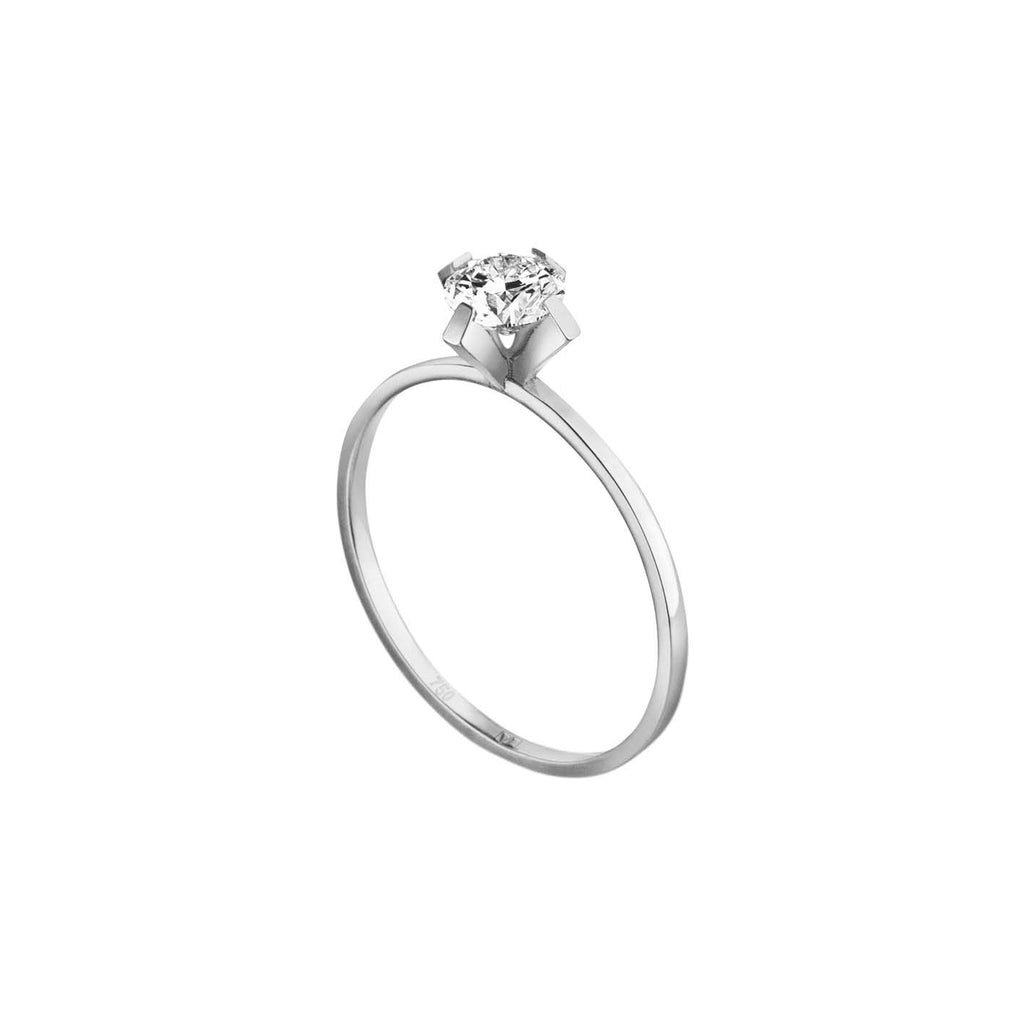 ReMind Solitaire 18K Gold or Whitegold Ring w. Lab-Grown Diamond