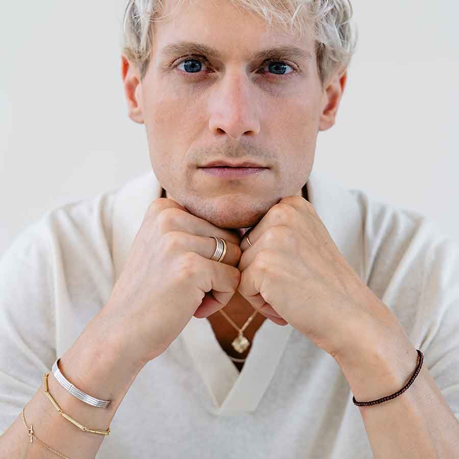 Essential Lines Cuff Silver Bangle