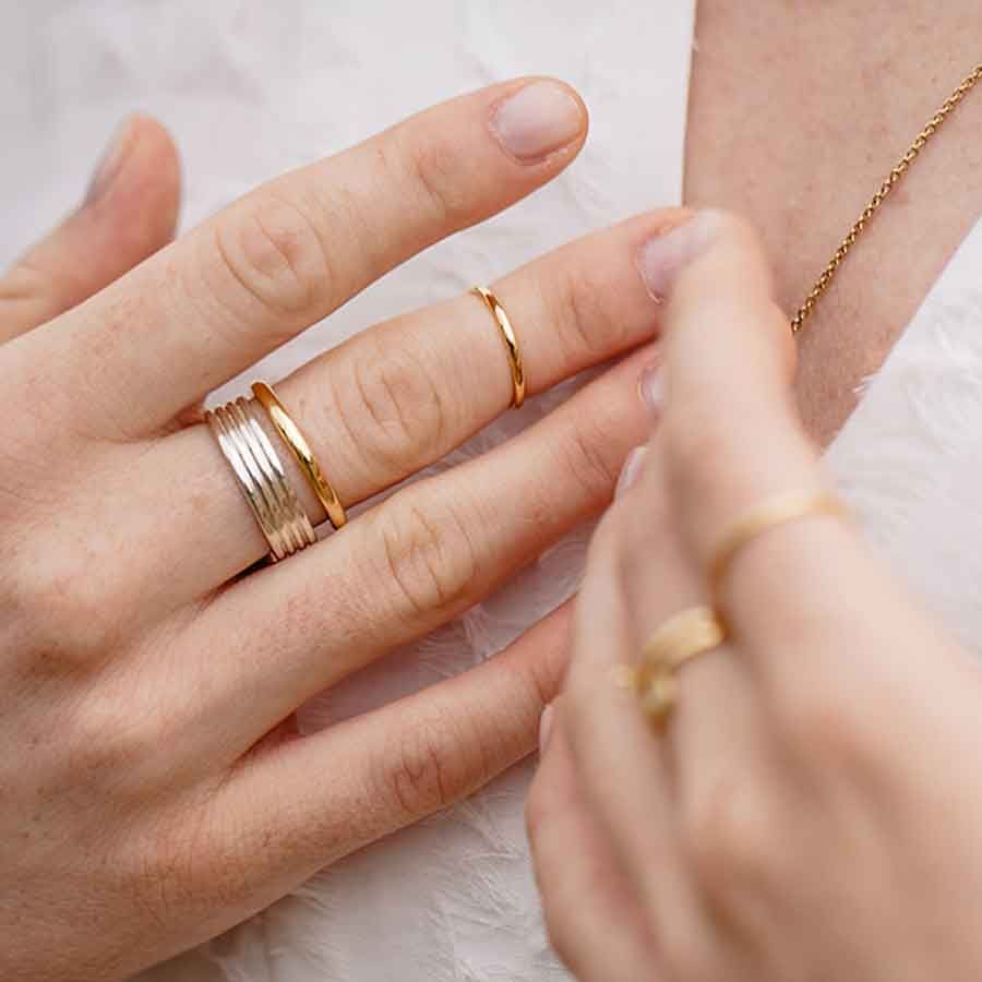 Essential Lines Sølv Ring