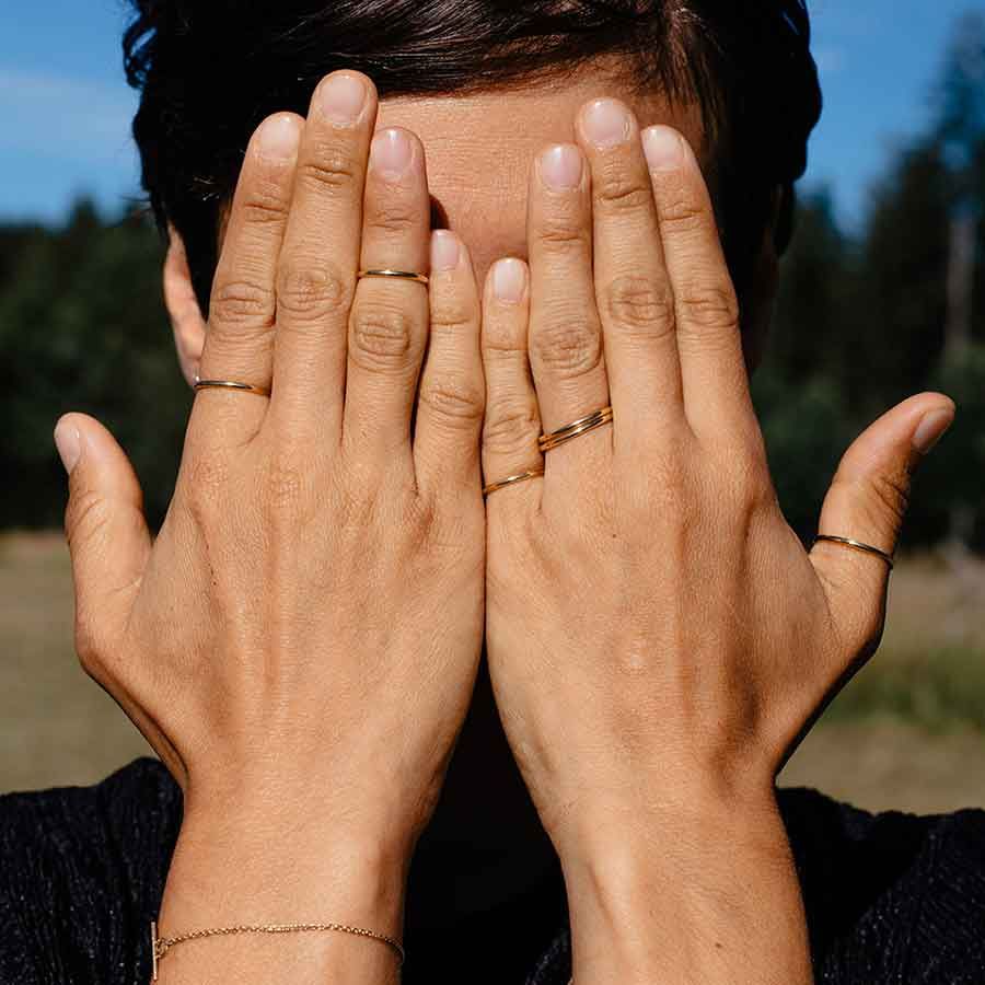 The Essential 18K Gold or Whitegold Ring