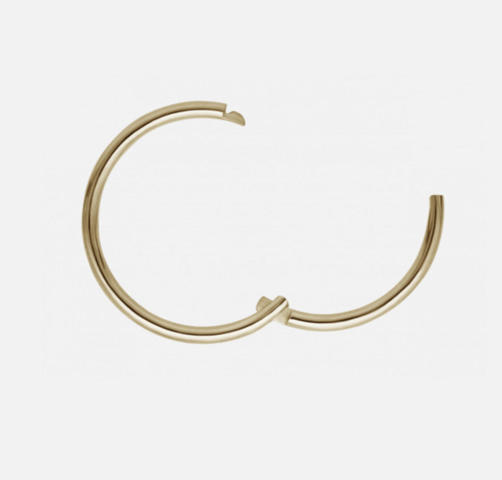 Rose Cut Smokey Kvarts Hoops