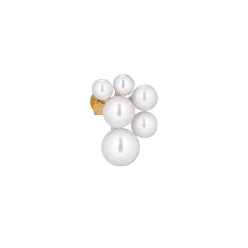 Serena 18K Gold Plated Stud w. Pearls