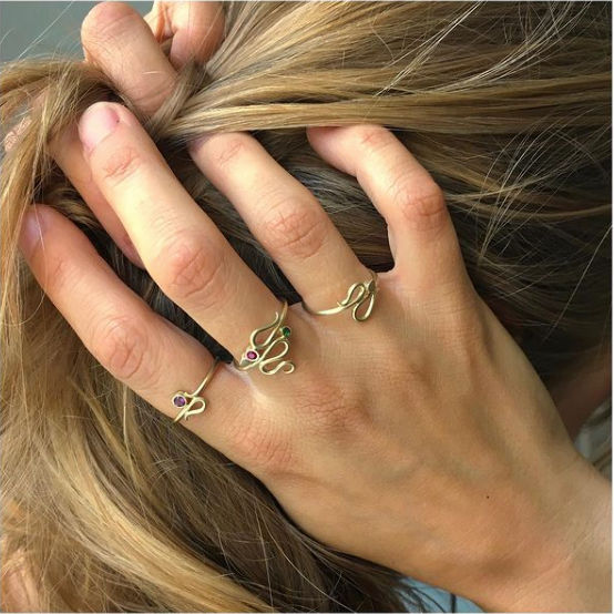 Serpentine X 14K Gold Ring