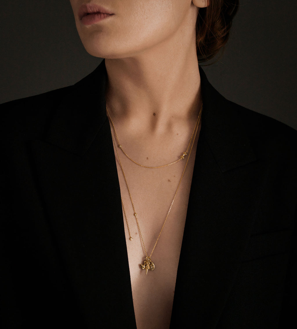 Dorje 18K Gold Necklace w. Diamond