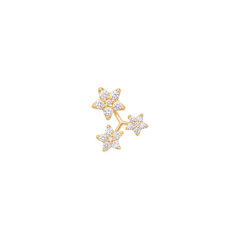 Ole Lynggaard 3 Shooting Stars 18K Gold Earring w. Diamonds – The