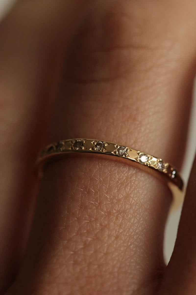 Sienna 18K Guld Ring m. Diamanter