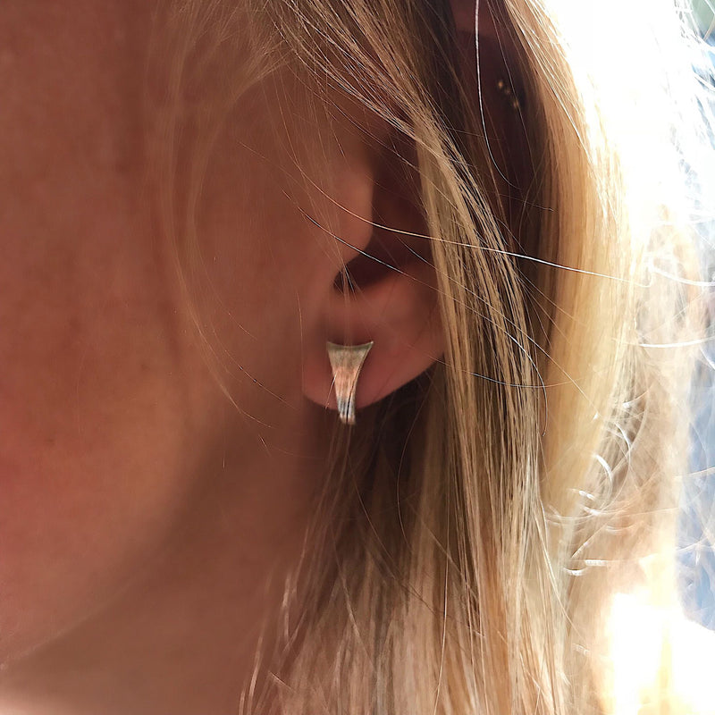 Luna Loop Silver Earrings