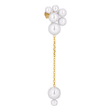 Sirene 18K Gold Plated Stud w. White Pearls