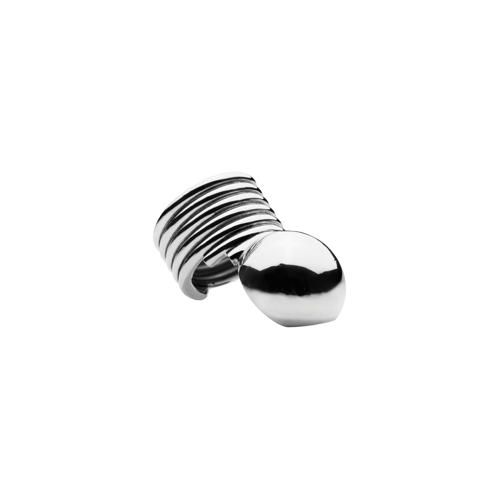 Sirius Barrel Ring Silver