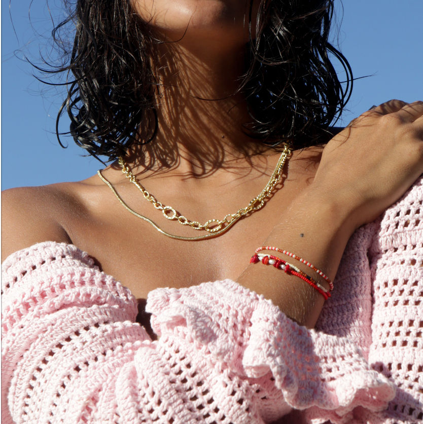 Fun Scarlet Isabel Armband I Vergoldet I Schmuckperlen