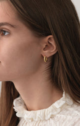 Cable Gold Plated Hoops