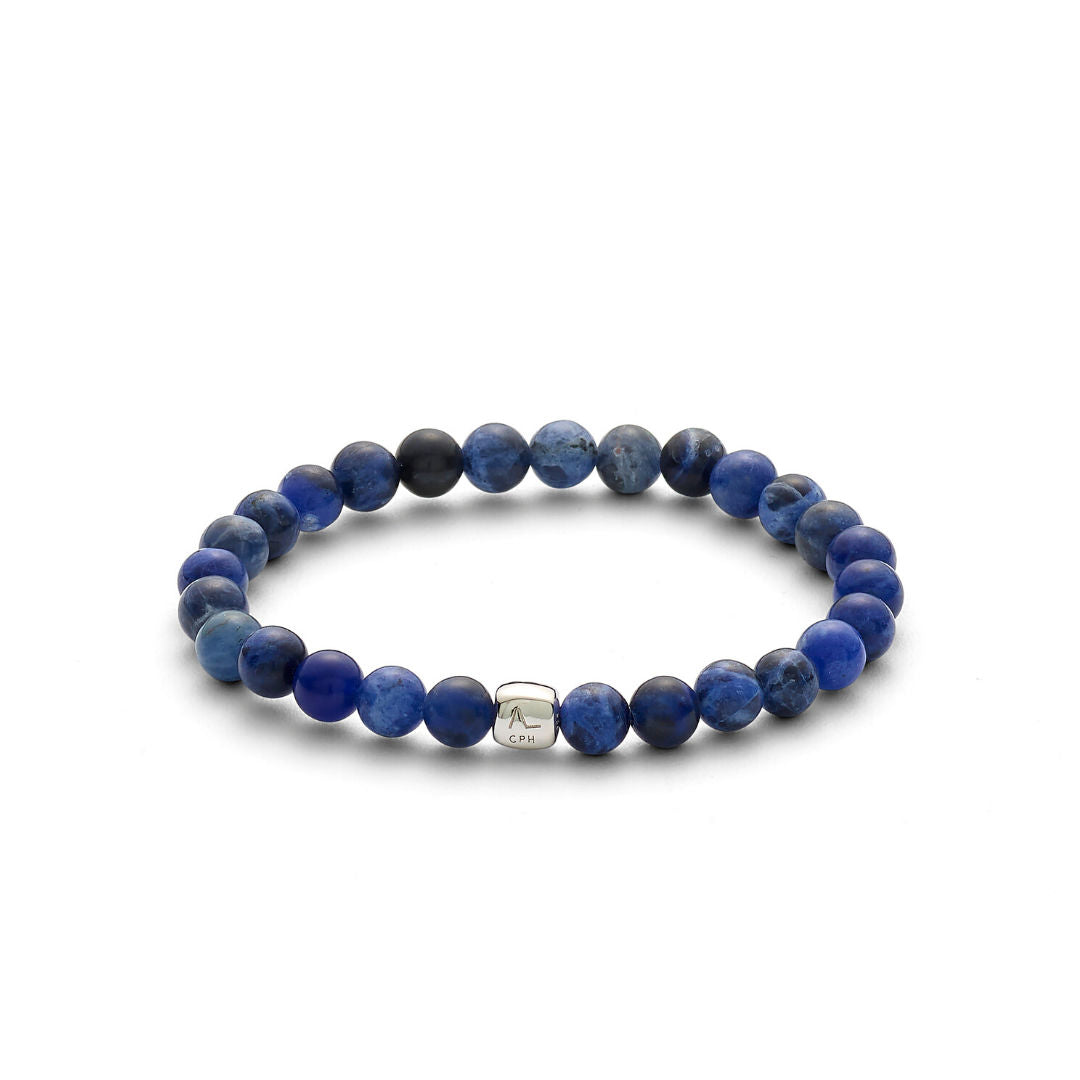 ColorUp Sodalite (6mm) Silver Bracelet