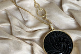 Noir 'Sophia' Goldkette aus 18K I Diamant & Glas
