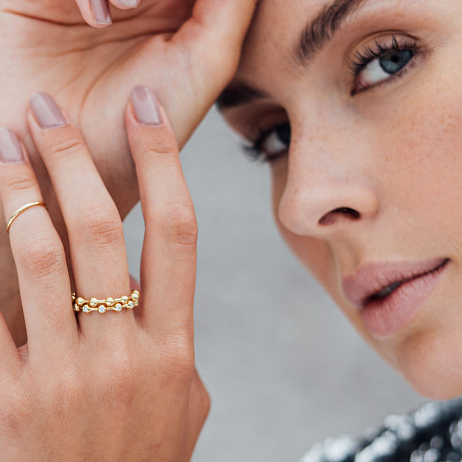 Sphere 18K Gold Ring