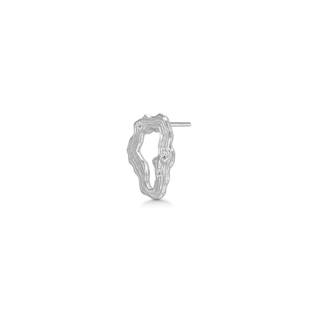 Stellar Silver Earring w. Zirconia