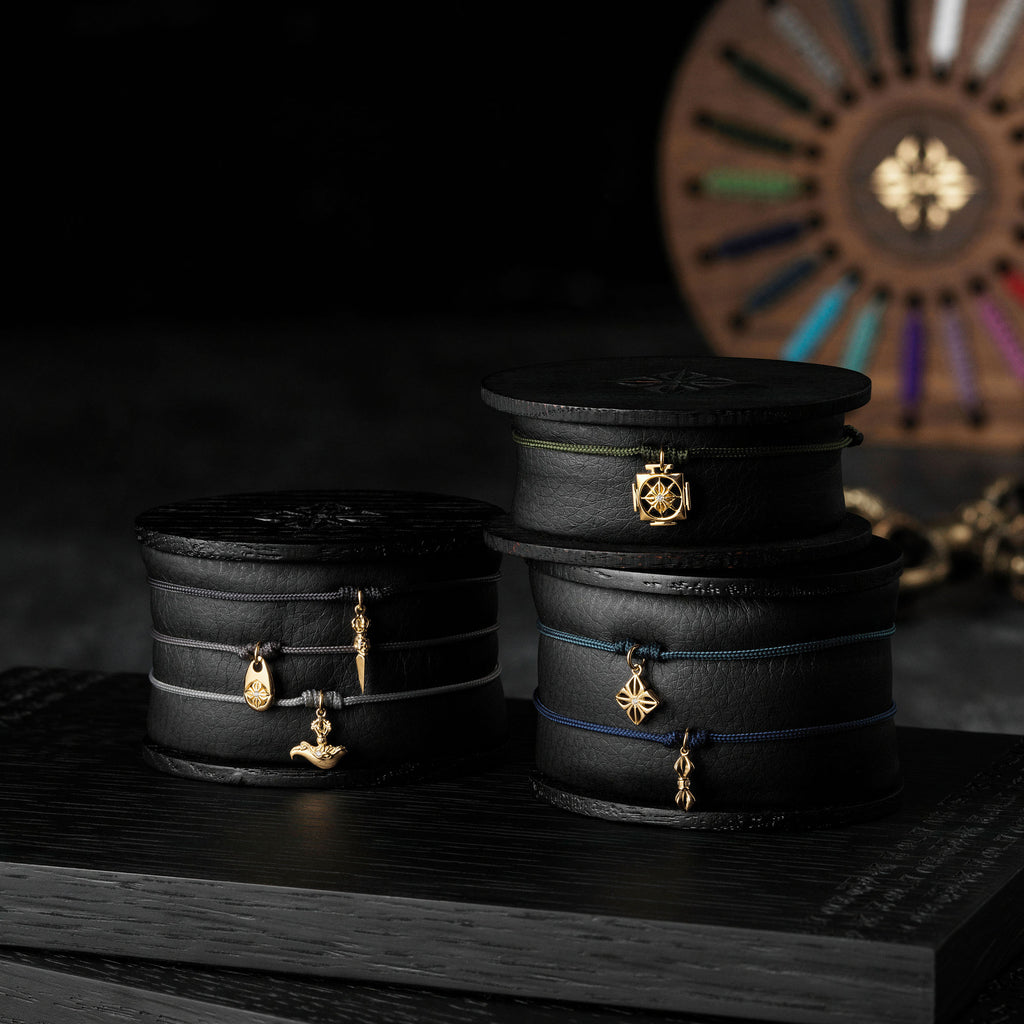 Laughing Skull Phurpa 18K Gold Pendant w. Diamond