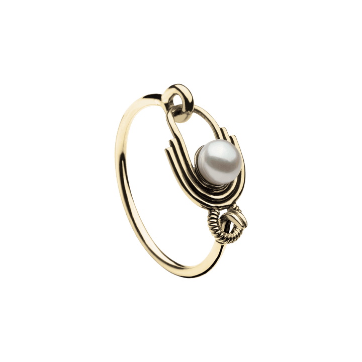 Supersonic goldplattiertes Armband I Perle