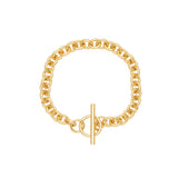 T Bar Gold Plated Bracelet
