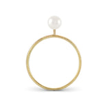 TENTACLE 14K Gold Ring w. Pearl