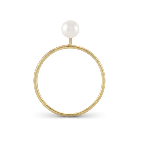 TENTACLE 14K Gold Ring w. Pearl