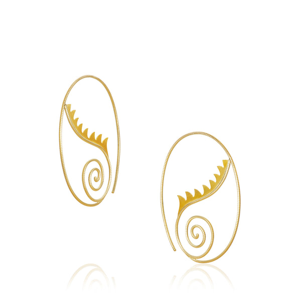 Thera kleine Ohrringe aus 18K Gold