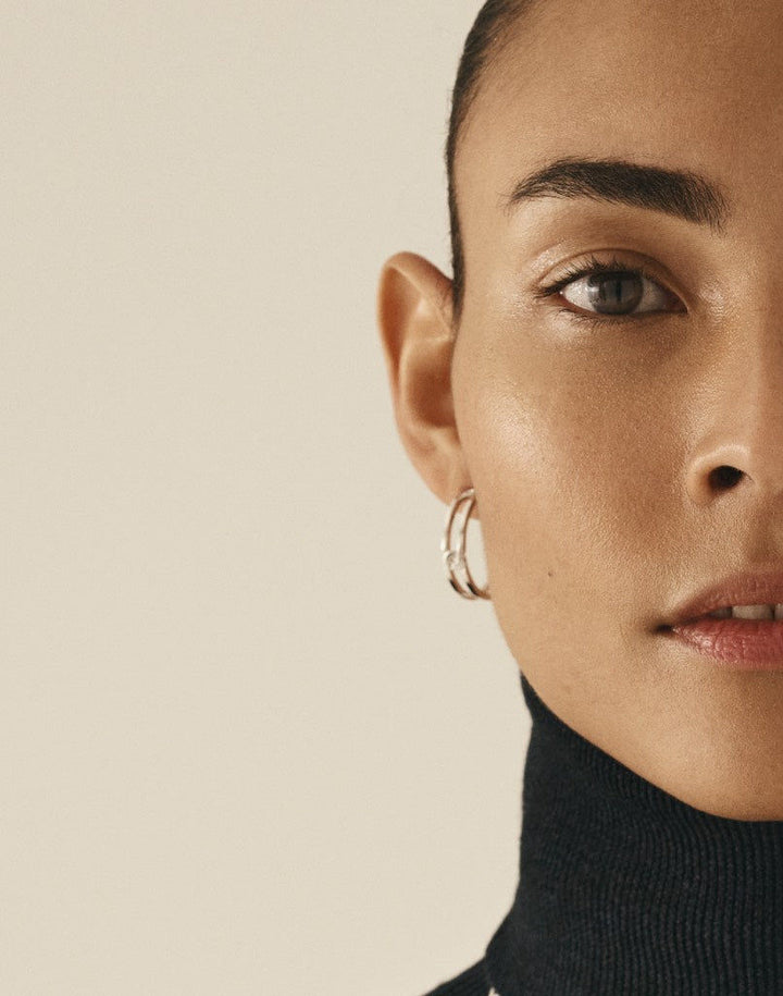 The Gasp Large Silver Earring