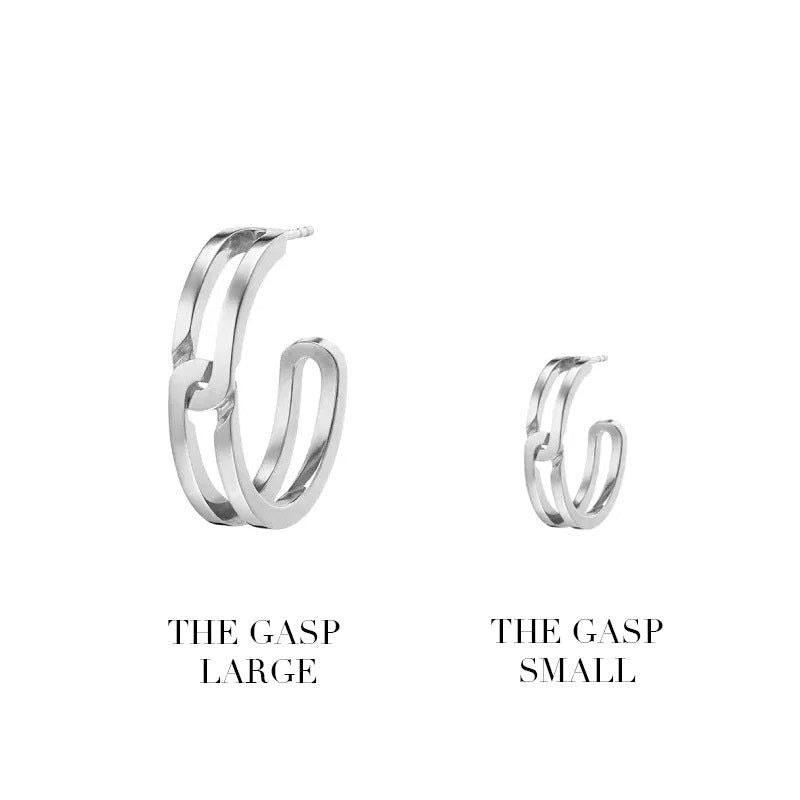 The Gasp Large Silver Earring