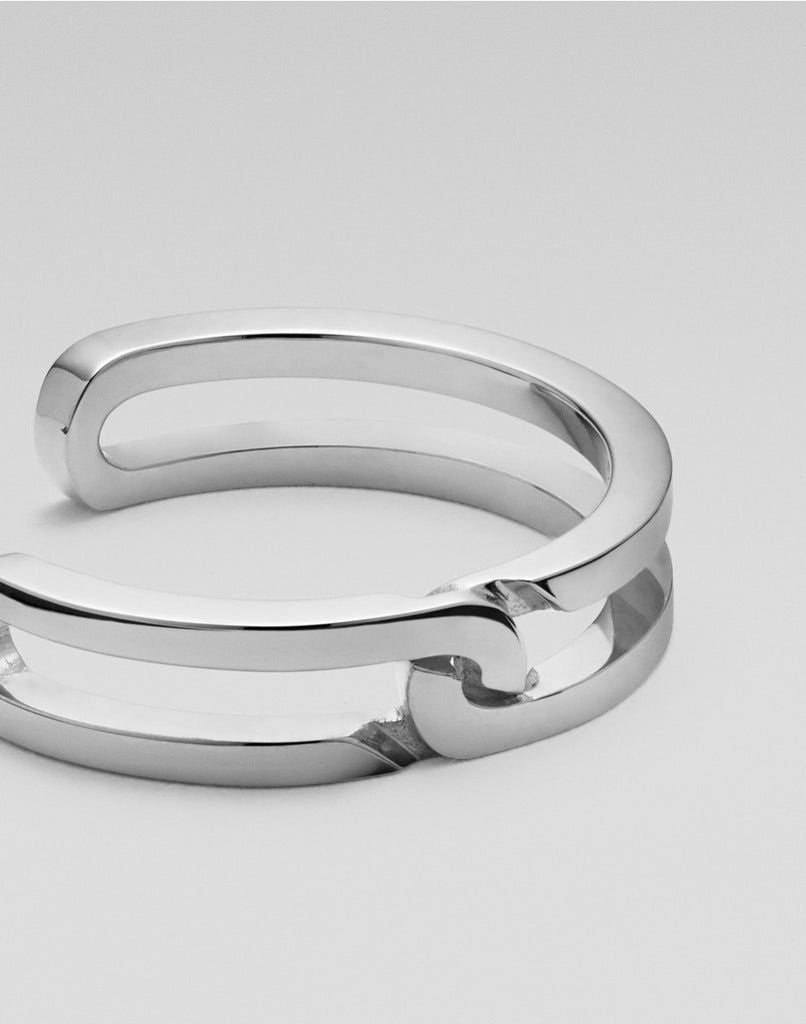 The Gasp Large Silver Earring