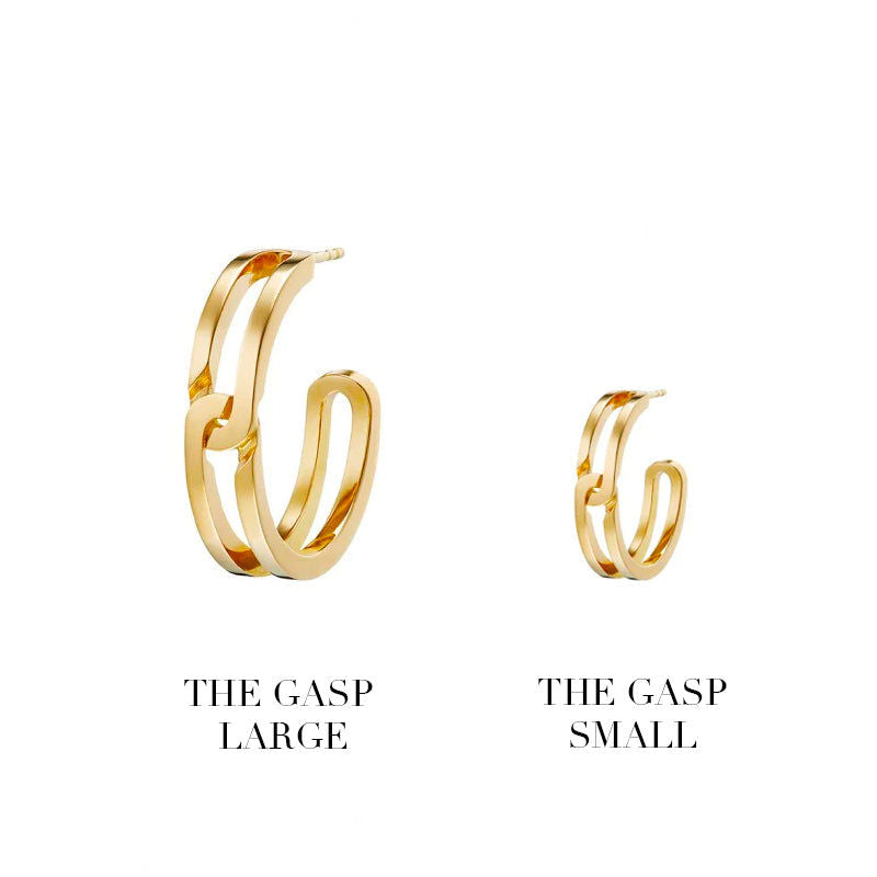 The Gasp Small 18K Guld Ørering
