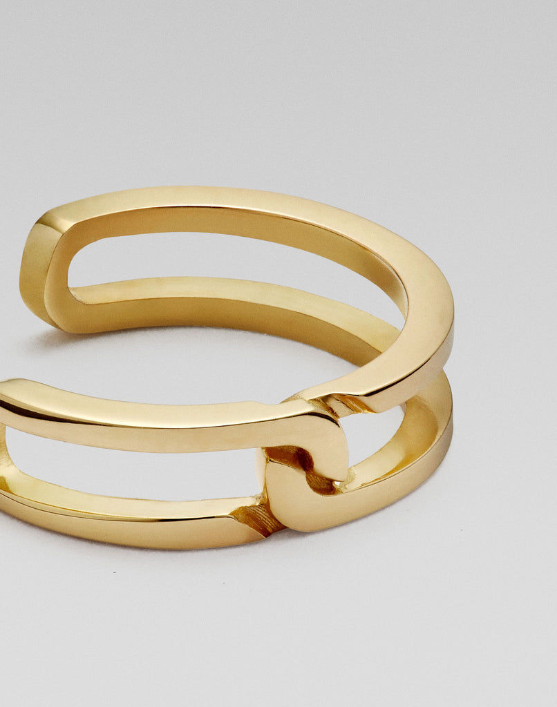 The Gasp Small 18K Guld Ørering