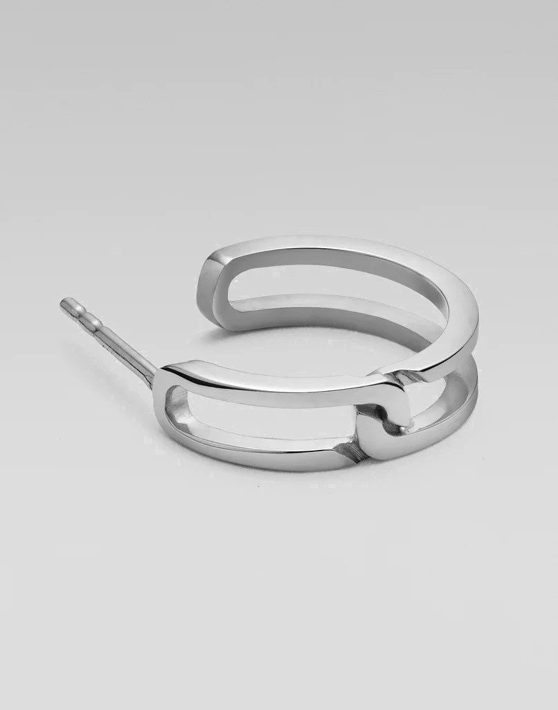 The Gasp Small Silver Earring