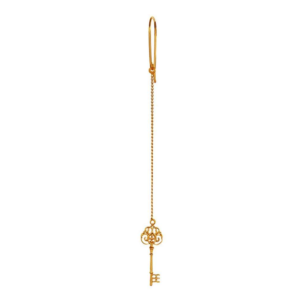 Kinz Key 14k Gold Ohrring