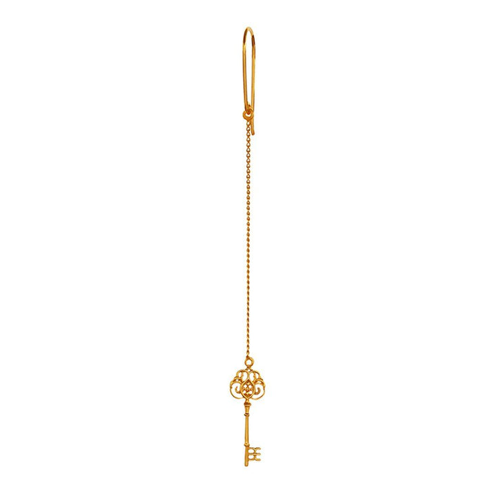 Kinz Key 14K Gold Earring