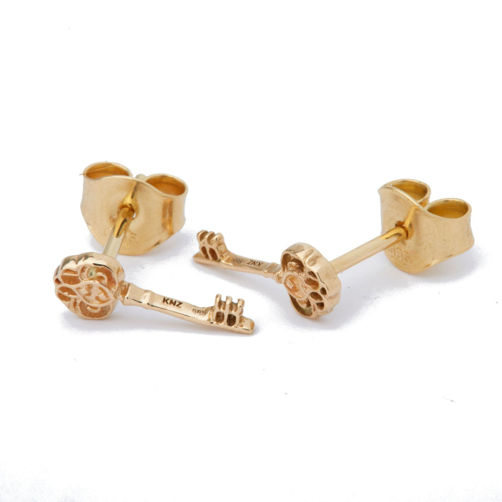 Kinz 14K Gold Stud
