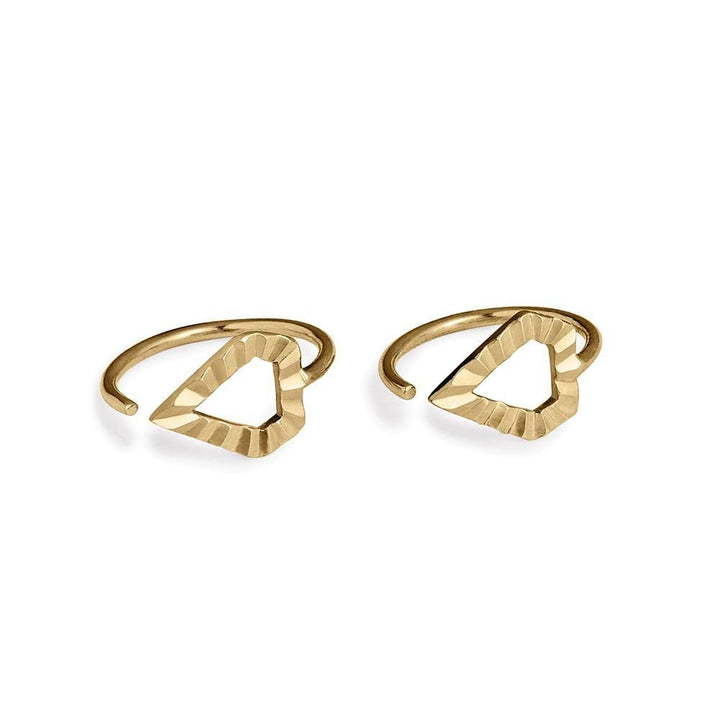 Power 14k Gold Ohrring