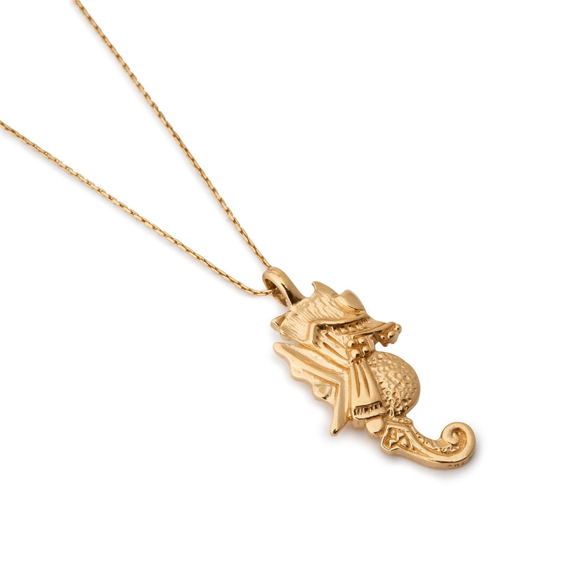 Seahorse Gold Plated Pendant