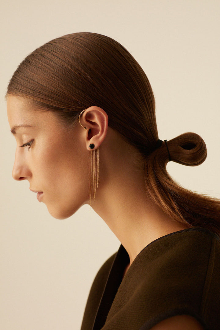 Our Lips 18K Gold Earring w. Diamond